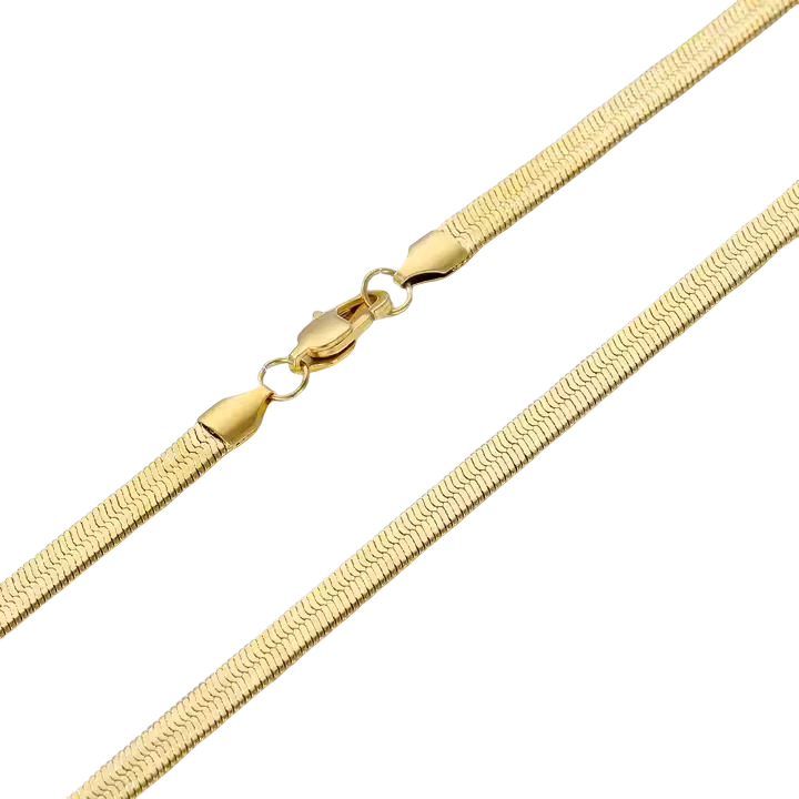 Gold Plated Snake Chain For Men (21.5 Inch)